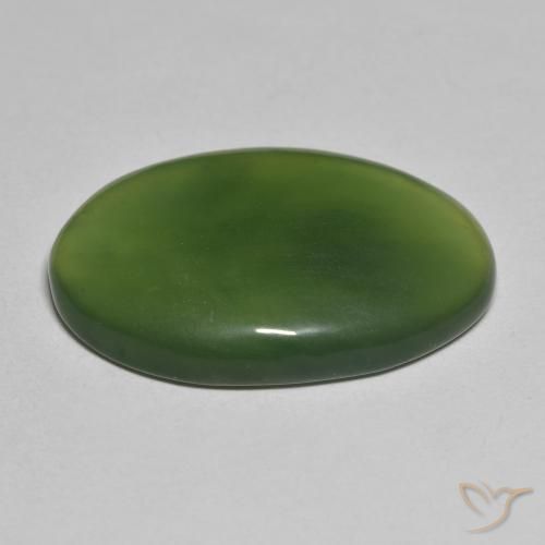 Serpentina Verde escuro Natural 23.11ct, oval, Translúcido