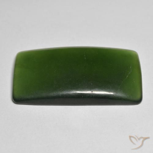 Serpentina Verde escuro Natural 25.58ct, Almofada, Translúcido