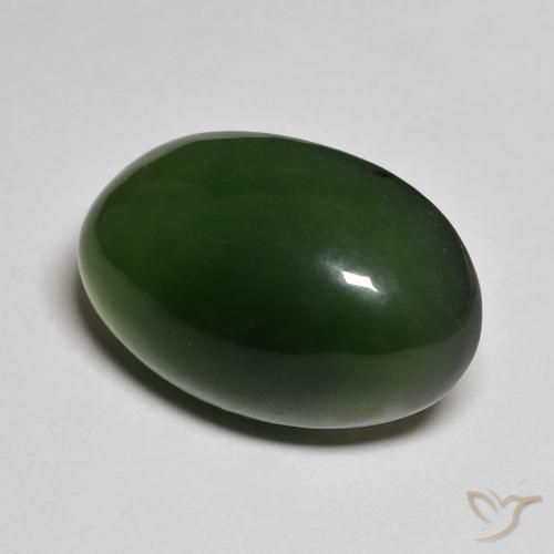 Serpentina Verde escuro Natural 18.23ct, oval, Translúcido