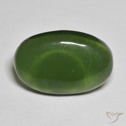 10.00ct Natural Algas Verdes Serpentina, oval, Translúcido