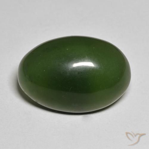 15.97ct Natural Verde escuro Serpentina, oval, Translúcido