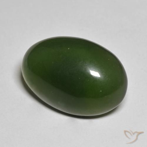 Serpentina Verde escuro Natural 15.97ct, oval, Translúcido