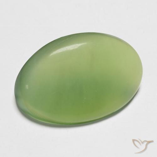 Serpentina Verde médio Natural 11.47ct, oval, Translúcido