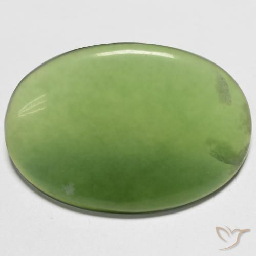 15.21ct Natural verde quente Serpentina, oval, Translúcido