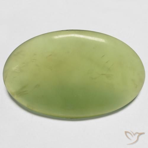 13.23ct Natural Verde limão Serpentina, oval, Translúcido