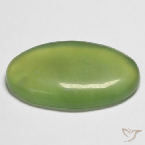 Serpentina Verde limão Natural 13.23ct, oval, Translúcido