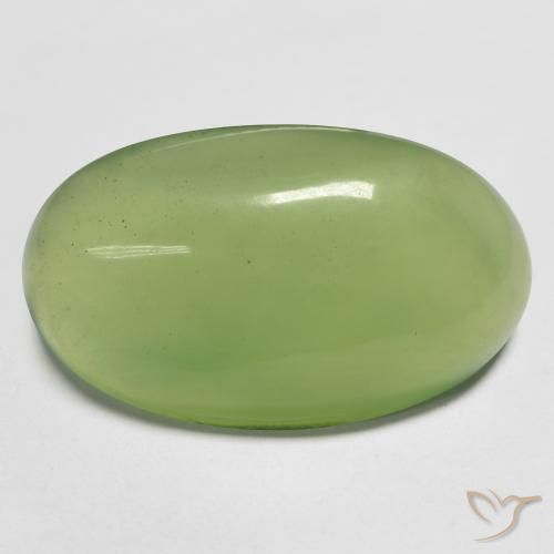 Serpentina verde quente Natural 18.33ct, oval, Translúcido