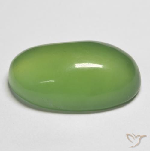 Serpentina verde quente Natural 18.33ct, oval, Translúcido