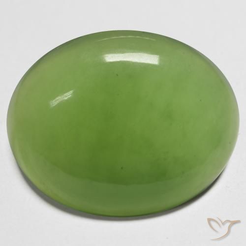 18.71ct Natural Verde médio Serpentina, oval, Translúcido