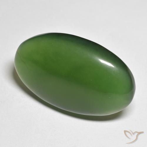 Serpentina Verde floresta Natural 24.76ct, oval, Translúcido