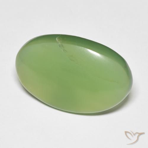 Serpentina Verde médio Natural 10.29ct, oval, Translúcido