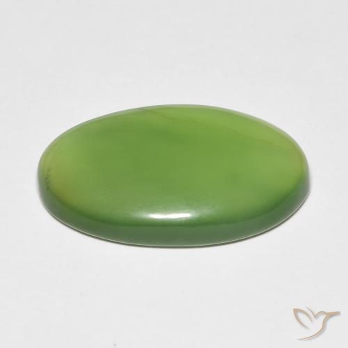 Serpentina Verde médio Natural 10.29ct, oval, Translúcido