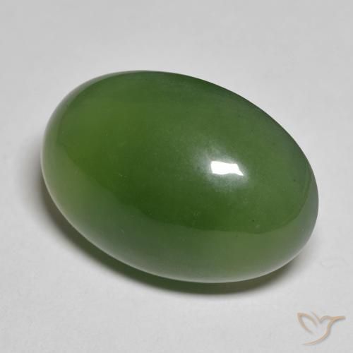 Serpentina Algas Verdes Natural 19.65ct, oval, Translúcido