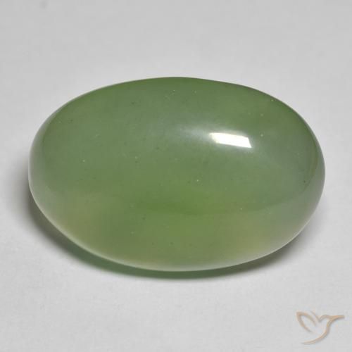 19.08ct Natural verde pêra Serpentina, oval, Translúcido