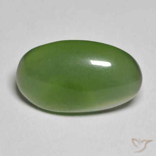 9.39ct Natural Verde médio Serpentina, oval, Translúcido