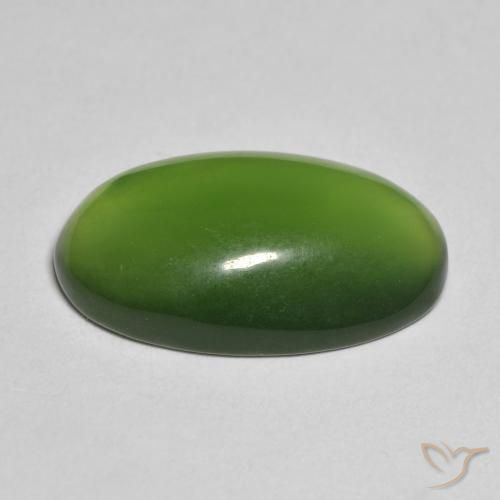Serpentina Verde médio Natural 9.39ct, oval, Translúcido