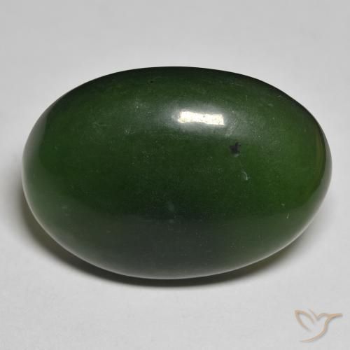 30.32ct Natural Verde escuro Serpentina, oval, Translúcido