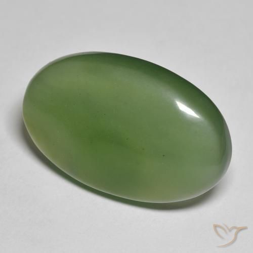 Serpentina Verde Terroso Natural 22.18ct, oval, Translúcido