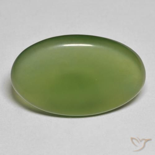 11.43ct Natural Verde escuro Serpentina, oval, Translúcido