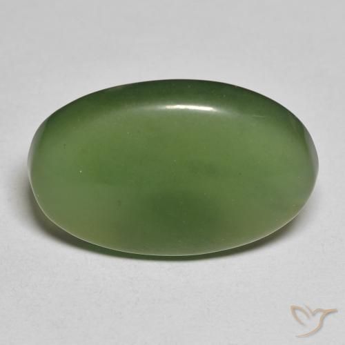 13.43ct Natural Verde escuro Serpentina, oval, Translúcido