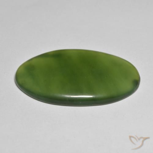 Serpentina Algas Verdes Natural 30.45ct, oval, Translúcido
