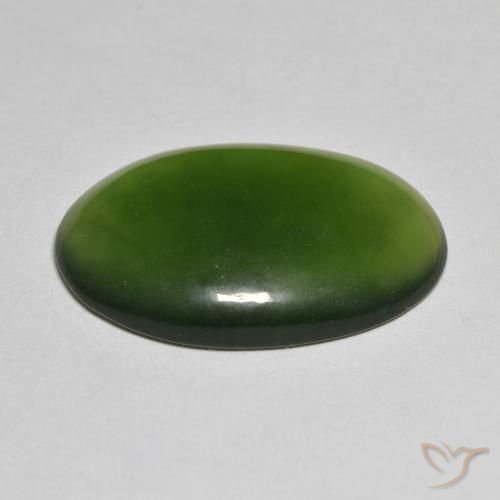 Serpentina Algas Verdes Natural 18.55ct, oval, Translúcido