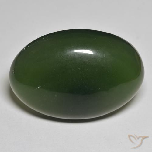 45.87ct Natural Verde escuro Serpentina, oval, Translúcido