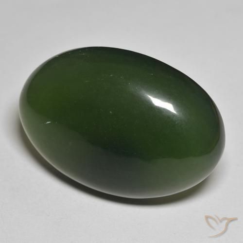 Serpentina Verde escuro Natural 45.87ct, oval, Translúcido