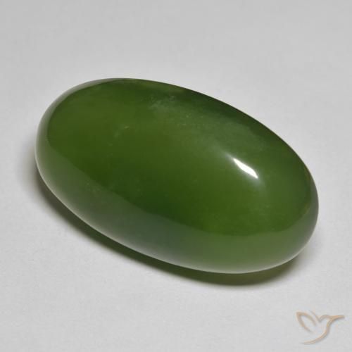Serpentina Verde escuro Natural 32.92ct, oval, Translúcido