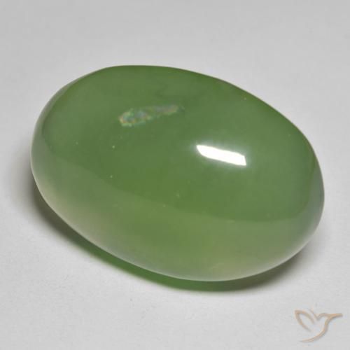 Serpentina Algas Verdes Natural 49.70ct, oval, Translúcido