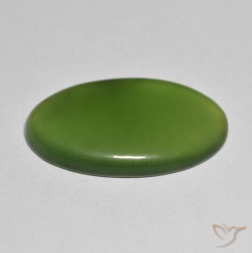 Serpentina Algas Verdes Natural 17.09ct, oval, Translúcido