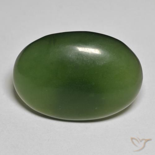 20.84ct Natural Verde escuro Serpentina, oval, Translúcido