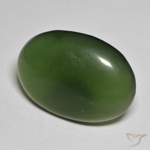 Serpentina Verde escuro Natural 20.84ct, oval, Translúcido
