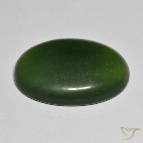Serpentina Verde escuro Natural 20.84ct, oval, Translúcido