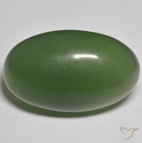 27.23ct Natural Verde escuro Serpentina, oval, Translúcido