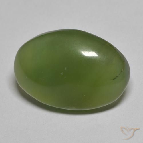 Serpentina Verde escuro Natural 7.92ct, oval, Translúcido