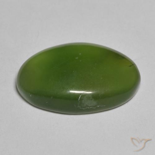 Serpentina Verde escuro Natural 7.92ct, oval, Translúcido