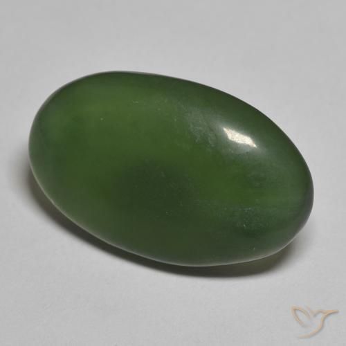Serpentina Verde escuro Natural 10.20ct, oval, Translúcido