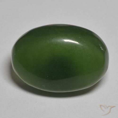 14.10ct Natural Verde escuro Serpentina, oval, Translúcido