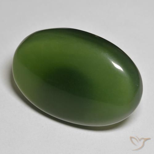 Serpentina Algas Verdes Natural 30.40ct, oval, Translúcido