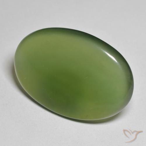 Serpentina Algas Verdes Natural 23.14ct, oval, Translúcido