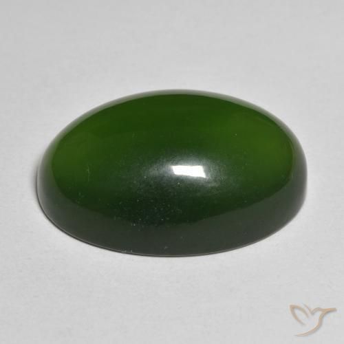 Serpentina Verde escuro Natural 23.28ct, oval, Translúcido