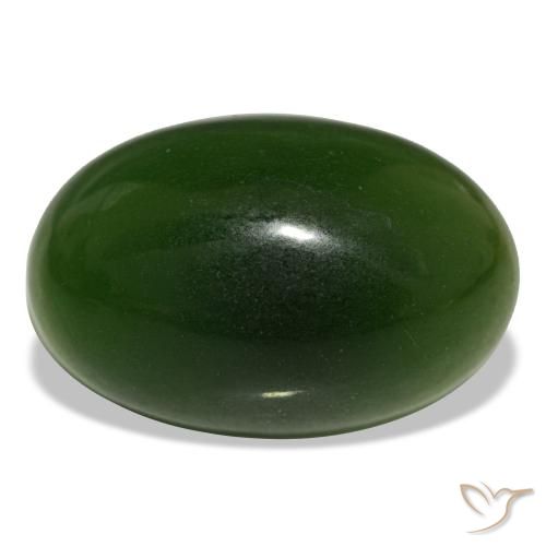15.11ct verde serpentina, oval, transparente