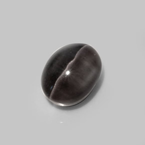 Sillimanite cat's eye marrom natural 5,20ct, corte oval, translúcido
