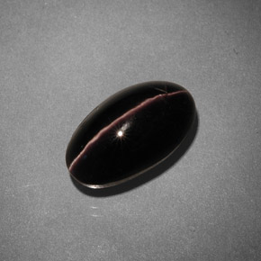 Sillimanite cat's eye marrom natural 5,42ct, corte oval, opaco