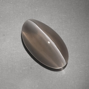Sillimanite cat's eye marrom natural 7,02ct, transparente, transparente/translúcido