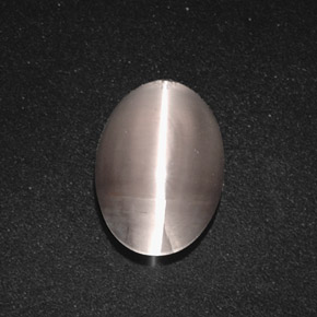 Sillimanita Olho de Gato Fumaça Natural 3.49ct, Corte Oval, Translúcido