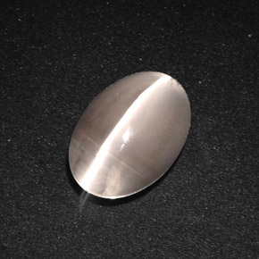 Sillimanita Olho de Gato Fumaça Natural 3.49ct, Corte Oval, Translúcido
