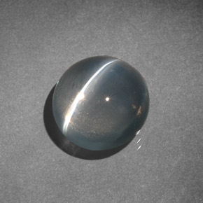 Sillimanita Olho de Gato Fumaça Natural 4.67ct, Corte Redondo, Transparente
