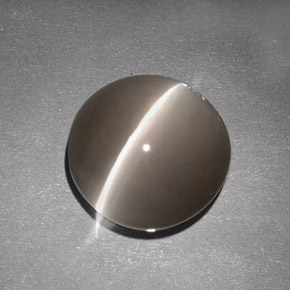 Sillimanita Olho de Gato Marrom Natural 7.63ct, Transparente, Transparente/Translúcido